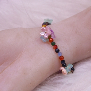 Bracelet de mode en macramé pour bricolage en gros Agate naturelle de couleur brute Olivine Rose cristal de <span class=keywords><strong>quartz</strong></span> clair élément de guérison - Product Image 5