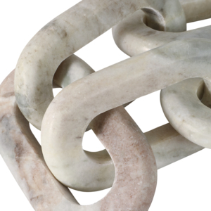 Scultura a catena in travertino per decorazioni da bagno, mensola, tavolino da caffè, soggiorno, ufficio. - Product Image 5