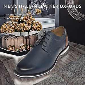 Chaussures de mariage pour hommes en cuir véritable style italien, à boucle, faites à la main, mocassins et chaussures Oxford de ville - Product Image 2