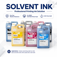 Encre solvant résistante aux intempéries 1 an CMYK LCLM pour têtes d'impression Seiko 510 1020 Infiniti Phaeton Challenger Impression sur tissu extérieur OEM