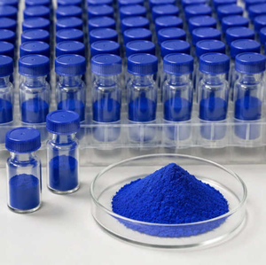 Suministro de GHK-Cu de Alta Calidad CAS 89030-95-5, Péptido GHK-Cu, Tripeptido de Cobre Puro, Polvo para el Cuidado de la Piel, Materia Prima Cosmética - Product Image 1