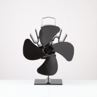 Ventilateur de poêle à granulés Ecofan à 4 pales, alimenté par la chaleur, pour chauffage domestique intérieur écologique en hiver
