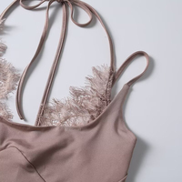ZATRHMBM 2026 Nouvelle Collection Printemps/Été Combinaison Femme Chic à Col Halter et Dentelle Patchwork, Style Rétro Décontracté et Élégant Sans Manches