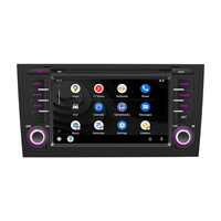 Autoradio Android 4 cœurs avec écran HD 7 pouces, WiFi, Carplay sans fil, Android Auto, radio FM, lecteur DVD pour Audi A6