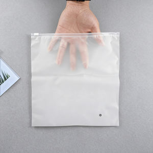 의류용 맞춤 제작 무광 프린트 지퍼락 폴리 불투명 플라스틱 포장 가방 - Product Image 5