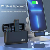 Micrófono Lavalier Inalámbrico Omnidireccional con Conector Tipo C para Teléfonos Móviles, Diseño con Clip para Podcast, Entrevistas y Vlogs