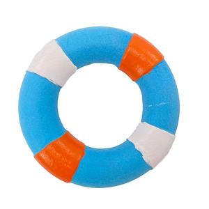 Bouée de sauvetage en mousse TPR <span class=keywords><strong>pour</strong></span> animaux de compagnie, jouet à mâcher grinçant et écologique durable, produit amusant <span class=keywords><strong>pour</strong></span> le nettoyage des dents. - Product Image 4