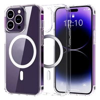 Coque de téléphone transparente en TPU+PC pour EPhone 16, avec dos magnétique et protection MagSafe, compatible avec la recharge sans fil – Expédition depuis notre entrepôt aux États-Unis