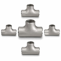 Raccord en T réducteur sans soudure en acier duplex 2205 SCH40S NACE MR0175, résistant aux chlorures, conforme ASME B16.9, directement de l'usine