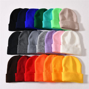 Gorrito grueso y cálido Unisex para niños, colores caramelo, liso, acrílico, de alta calidad, para invierno - Product Image 3