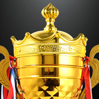 Trophée en métal JZ personnalisé de grande taille vente en gros trophée Souvenir Basketball Football Sports Trophées pour événement de compétition