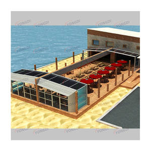 <span class=keywords><strong>Abri</strong></span> <span class=keywords><strong>de</strong></span> piscine commercial sur pied, terrasse extérieure rétractable, toit en pc, enceinte pour plantes - Product Image 1