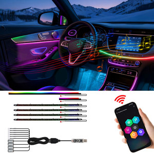 Luz Decorativa para Auto, Pantalla de Control de Color Mágico, Lámpara de Fábrica, Luz Ambiental para Auto, Kit de Luz LED Ambiental para Interior de Auto - Product Image 3