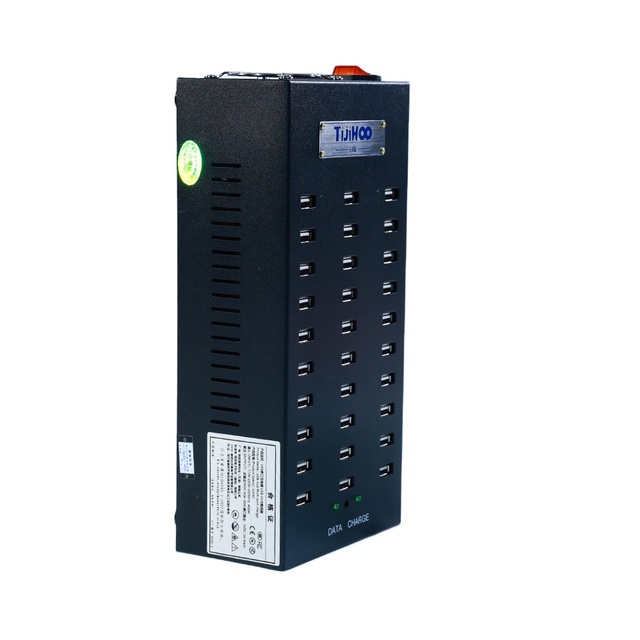 TiJiHOO Aluminium Alloy 30-Port USB2.3 Hub with Fast Charging Independent Switches High Current for Computer in Stock