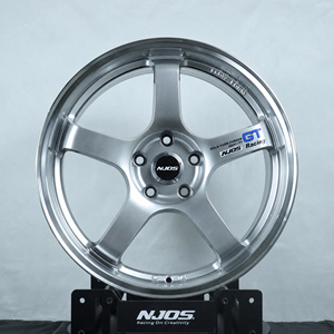 Jantes en alliage NJQS Wheels Factory en gros pour la course, 15-19 pouces, 4X100 5X112 5X114.3, Flow Forming, légères, Sport GT - Product Image 3