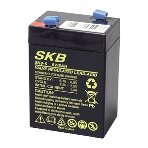 แบตเตอรี่ตะกั่วกรดแบบวาล์วควบคุม SKB 6V 5Ah สำหรับสำรองไฟ - Product Image 1