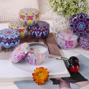 Bougie parfumée artisanale en boîte de conserve, souvenir décoratif, bougie parfumée romantique, vente en gros, distribution transfrontalière - Product Image 4