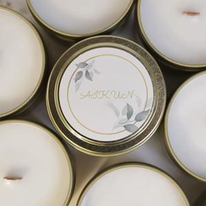 Latas de tarro de aromaterapia AIKUN, velas de fragancia de piedra de cristal, vela perfumada de vacaciones de cera de soja de lujo - Product Image 5