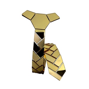 Hamocigia China Factory Custom Premium Handmade Wedding elegante <span class=keywords><strong>cravatta</strong></span> esagonale <span class=keywords><strong>di</strong></span> lusso in acrilico - Product Image 3