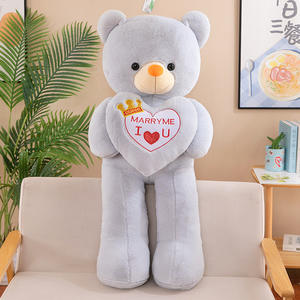 Gery Herz Teddybär Plüsch tier Valentinstag Riese Menschliche Größe Bär Kuscheltier puppen Super Soft Toys Schlafen Langes Kissen - Product Image 5