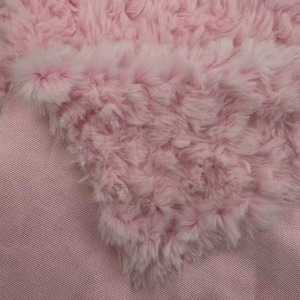 Peluche de lapin torsadée imprimée et tissu peluche long DIY en polaire PV non pelucheuse pour jouets en peluche, couvertures, lits pour animaux de compagnie et textiles de maison - Product Image 2