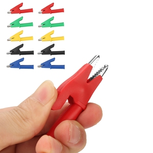 Lot de 10 pinces crocodiles de sécurité <span class=keywords><strong>P2002</strong></span> 20A 5 couleurs 4mm pour multimètre 380V - Product Image 6