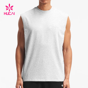 Bán buôn biểu tượng tùy chỉnh cơ bắp vest trống phòng tập thể dục thể thao chạy nén Tank Tops ráp dây <span class=keywords><strong>SINGLET</strong></span> cho nam giới - Product Image 3