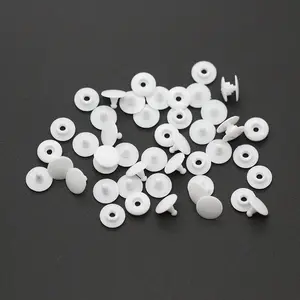 White Resin Plastic Clip Snap Button Rivet Two Parts Wristband Lock Press Snap Button For Wristband