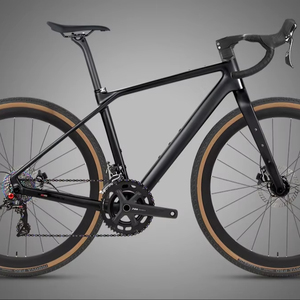 Bicicleta de Gravel de Fibra de Carbono Estilo Nuevo de Twitter, Bicicleta X con <span class=keywords><strong>Manillar</strong></span> Integrado, Bicicleta de Carreras con Freno de Disco, 13 Velocidades Inalámbricas - Product Image 2