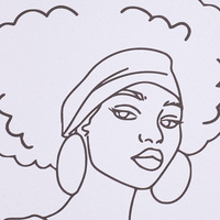 Kit de peinture par numéros miniature de 20x25 cm, nouveau design, portrait de femme africaine, peinture à la main encadrée, peinture par numéros pour débutants