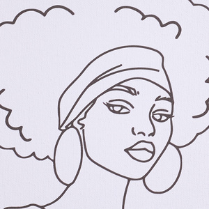 Kit de Pintura por Números de Diseño Nuevo, Retrato de Mujer Africana de 20x25 cm, Pintura por Números Enmarcada Hecha a Mano para Principiantes - Product Image 4