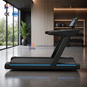 Tapis de course électrique commercial tout-en-un pour entraînement aérobie, vitesse 20 km/h, écran intelligent, pour chaîne de salles de sport - Product Image 2