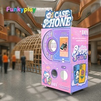 Funkyplay 3D impreso estación de tren caja del teléfono móvil máquina expendedora automática con función SDK