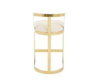 Nouveau tabouret de bar moderne et minimaliste chaises de bar chaise haute contemporaine base en acier inoxydable pour bar café hôtel cuisine