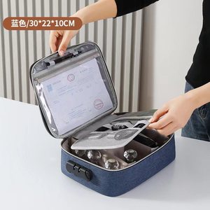 Bolsa organizadora de documentos portátil, almacenamiento rectangular para oficina con compartimento para viajes y uso diario - Product Image 5