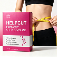Boisson solide probiotique HelpGut avec 7 souches de prébiotiques d'inuline de haricot blanc OEM pour la santé intestinale
