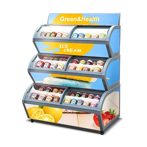 Congelador de <span class=keywords><strong>durian</strong></span>, vitrina de tres niveles para mariscos, mostrador de refrigeración directa para bebidas de supermercado y tienda de conveniencia - Product Image 1