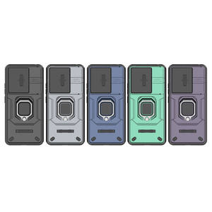 Couverture de téléphone portable de lentille de protection de PC en plastique dur antichoc avec le support de béquille pour Redmi Note 13 4G/Redmi Turbo 4 Pro - Product Image 6