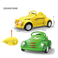 Mini voiture de course de dessin animé QS avec télécommande sans fil 4 canaux 27 MHz, lumières clignotantes, jouet pour enfants, cadeau