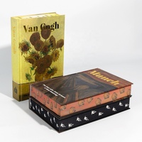 Livre décoratif durable à couverture rigide personnalisée avec reliure à coudre en feuille d'or agenda élégant à bords pulvérisés