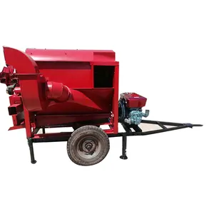 Traktör eklemek büyük tekerlek çeltik pirinç harman makinesi/çeltik mısır tohumu ayırıcı makinesi