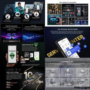 พรีออเดอร์ Ulefone Armor 28 Ultra สมาร์ทโฟนพันธุ์อึด 16GB+1TB กล้องมองกลางคืน แบตเตอรี่ 10600mAh ระบบปฏิบัติการ Android 14 NFC 5G - Product Image 5