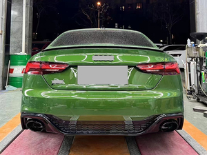 2021 + <span class=keywords><strong>Audi</strong></span> <span class=keywords><strong>A5</strong></span> RS5 voiture diffuseur arrière pare-chocs <span class=keywords><strong>noir</strong></span> brillant <span class=keywords><strong>noir</strong></span> <span class=keywords><strong>mat</strong></span> avec impression par transfert d'eau argent nouvel état mise à niveau - Product Image 5