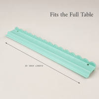 Lot de 4 supports de mahjong en acrylique festonnés de 20 et 21 pouces, portables, à bords ondulés, pour jeu, support de présentation pour tuiles de mahjong couleur crème