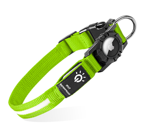 New Style Airtag Schutz box Wasserdicht verstellbar USB wiederauf ladbar Super <span class=keywords><strong>Bright</strong></span> Sicherheits licht LED Hunde halsband - Product Image 1