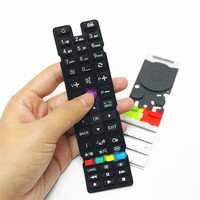 Clavier à bouton de produit électronique numérique conducteur clavier électronique en caoutchouc silicone pour calculatrice