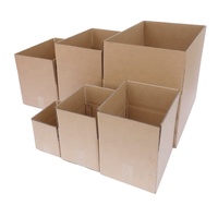 Boîtes d'Expédition en Carton Ondulé Marron Solides Personnalisées avec Logo Imprimé, Recyclables pour Déménagement et Emballage