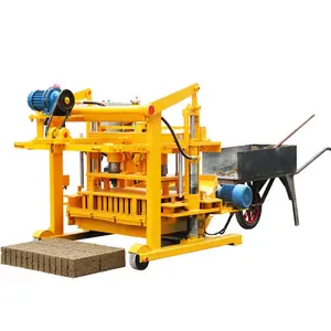 CANMAX Manufacturer Factory Supplier Hydraulic Cement Brick Egg Layer Making Mobile Manual Concrete Hollow Block Making Machine