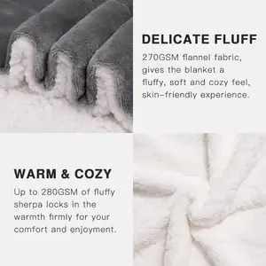 Manta Sherpa personalizada franela suave polar cálido Sherpa manta para invierno