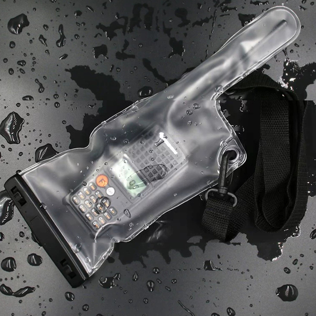 Waterproof Bag for Radio IP67 Transparent Electronic Device Waterproof and Dustproof Protective case for Baofeng Walkie Talkie